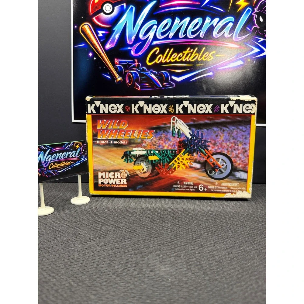 Vintage 1996 KNEX Wild Wheelies Motorized Building Set 11102 58 Pcs 3-in-1 Kit